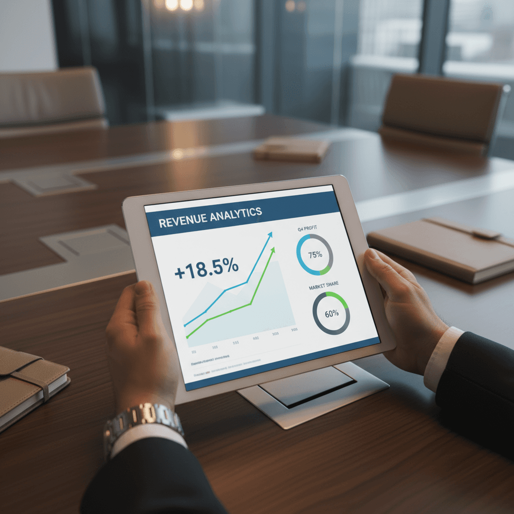 Financial analysis and cash flow structuring visualization